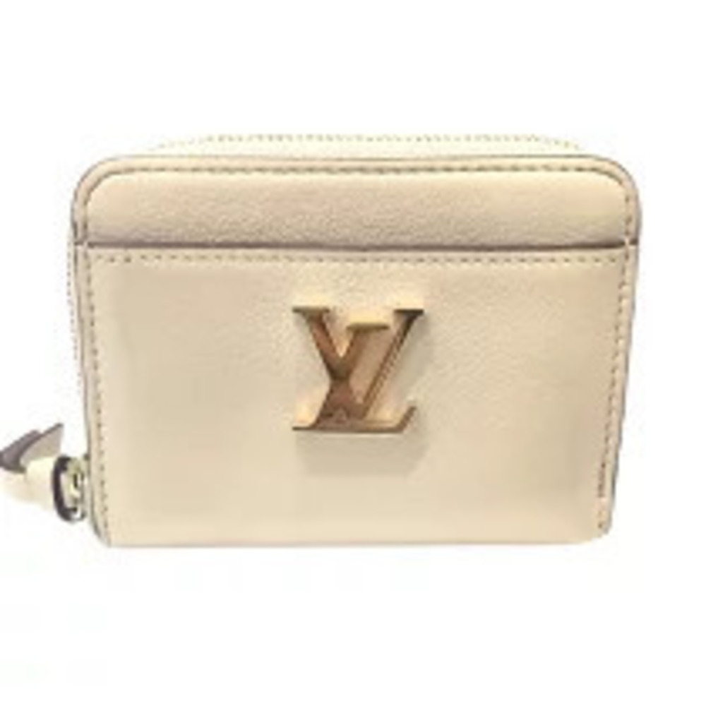 Louis Vuitton Zippy Wallet Coin Lockme Dore Taurillon Leather Case
